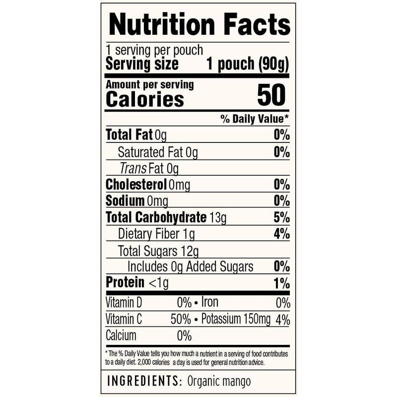 Golden Farms Mango Pouches, Single Ingredient Healthy Snacks (Pack of