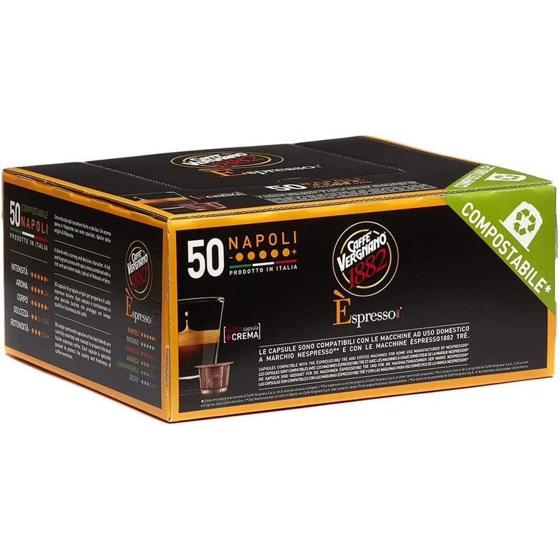 Caffe Vergnano Napoli Espresso Capsules | Compatible with Nespresso Original