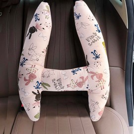 Travel Pillow for Kids Car Pillow for Sleeping Neck Pillow for Car Seat Head Neck Support Seatbelt Pillow for Roadtrip