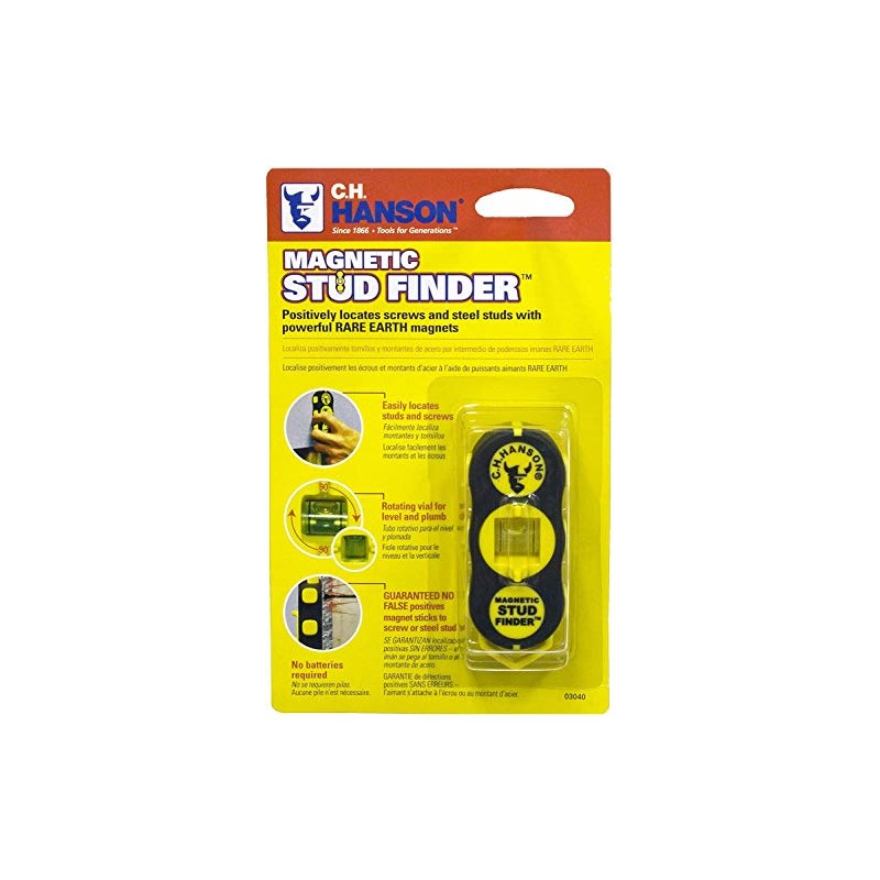 CH Hanson 03040 Magnetic Stud Finder -New Version