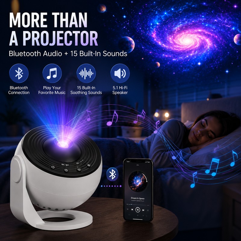 13 Films Galaxy Projector for Bedroom – HD Space Projection