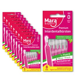Interdental Brushes ISO 0 - Interdental Brushes for Teeth Cleaning Spaces - Dental Brushes Dental Care - Interdental Brushes - Brushes for Interdental Spaces by MARA EXPERT