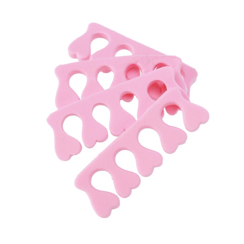 BIUDECO 120pcs Pink Foam Nail Toe Separators for Easy Manicure