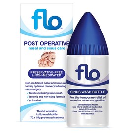 Flo Post Operative Nasal And Sinus Care Bottle And Sachets X 70