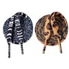 Vencede Animal Print Shoelaces, Zebra Leopard Shoe Tie Polyester Flat