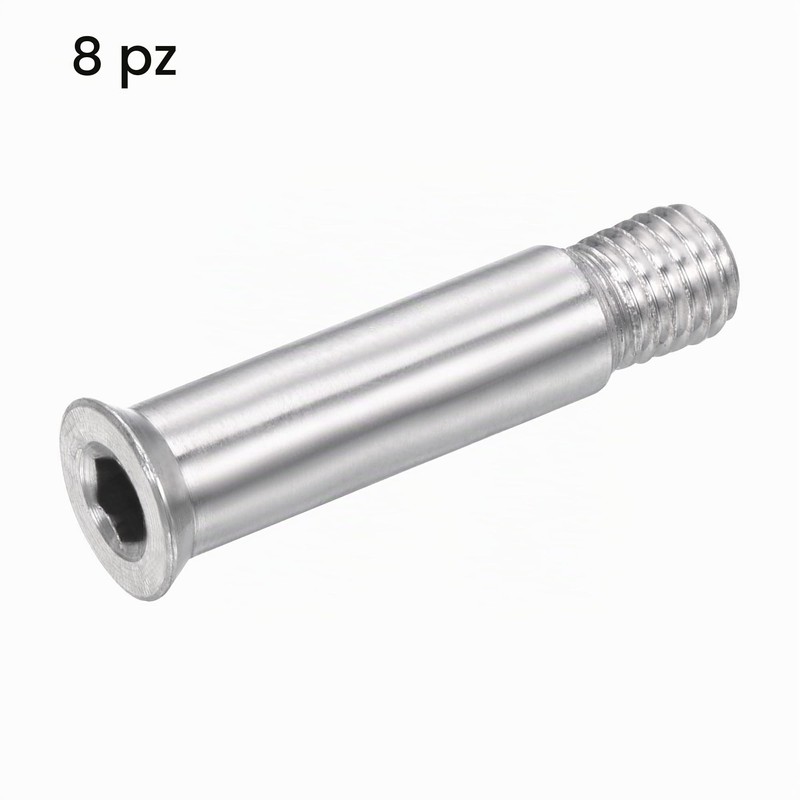PATIKIL 34mm in Linea ASSE Viti, 8pz Albero Esagonale Incassato