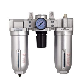 I.E.E 3/4" Heavy Duty HIGH Flow Combination Filter Regulator Lubricator AIR LINE PARTICULATE Filter Moisture Trap Lubricator Oiler Regulator Clean AIR Tools AUTO Drain!