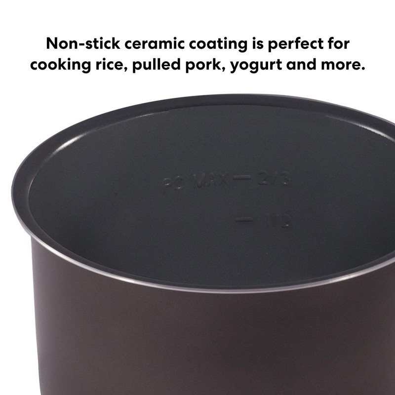 Instant Pot Ceramic Inner Slow Cooking Pot 6-Qt, Non-Stick Coated