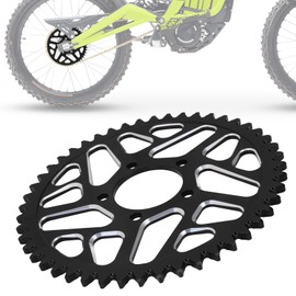 IUVWISN Dirt Bike Sprocket 48 Teeth Rear Chain Sprockets 420 / 48T for Surron Sur Ron Light Bee X S LBX Electric EBike Black