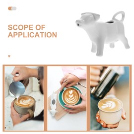 Ceramic Cow Shaped Creamer Pitcher - Cute Animal Milk Jug for Coffee, Tea, Sauces, and More - 40Ml/1.35Oz