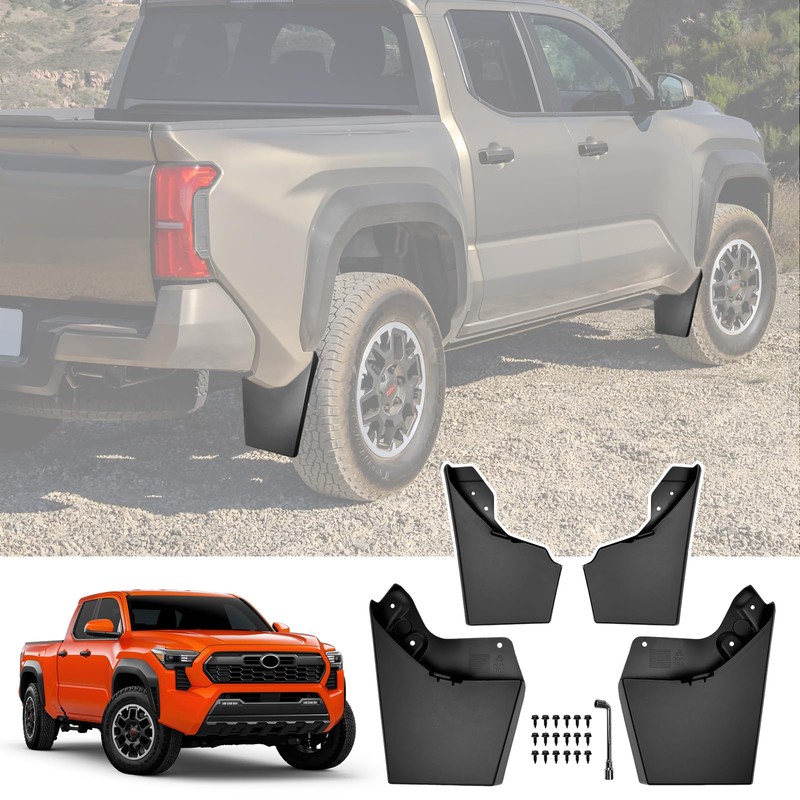 JTYZSM Mud Flaps for 2024 2025 Toyota Tacoma Mudguards Only