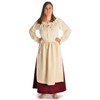 HEMAD Medieval apron Repanse made of cotton, brown, red, green,