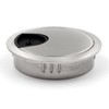 Jetland Desk Grommet for Wire Organizer - Brushed Silver, Fits