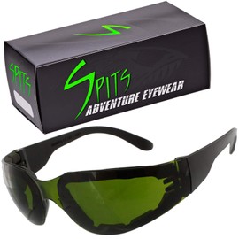Spits Eyewear Rider IR Torch Welding Safety Glasses IR3/IR5 (With Foam Padding, IR5 Shade)
