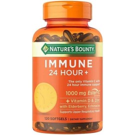 Nature’s Bounty Natures Bounty 24 Hour Daily Immune Support Vitamin C with Zinc, 120 Softgels