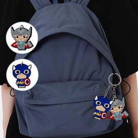 skenlihfeng 30pcs Keychain Keyring packs Goodie Bag Stuffer Christmas Gift Hero Holiday Charms for children