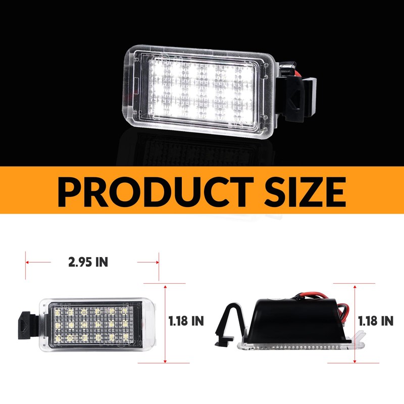 DERMOKA LED License Plate Light For 2010-2013 Chevy Camaro Tag