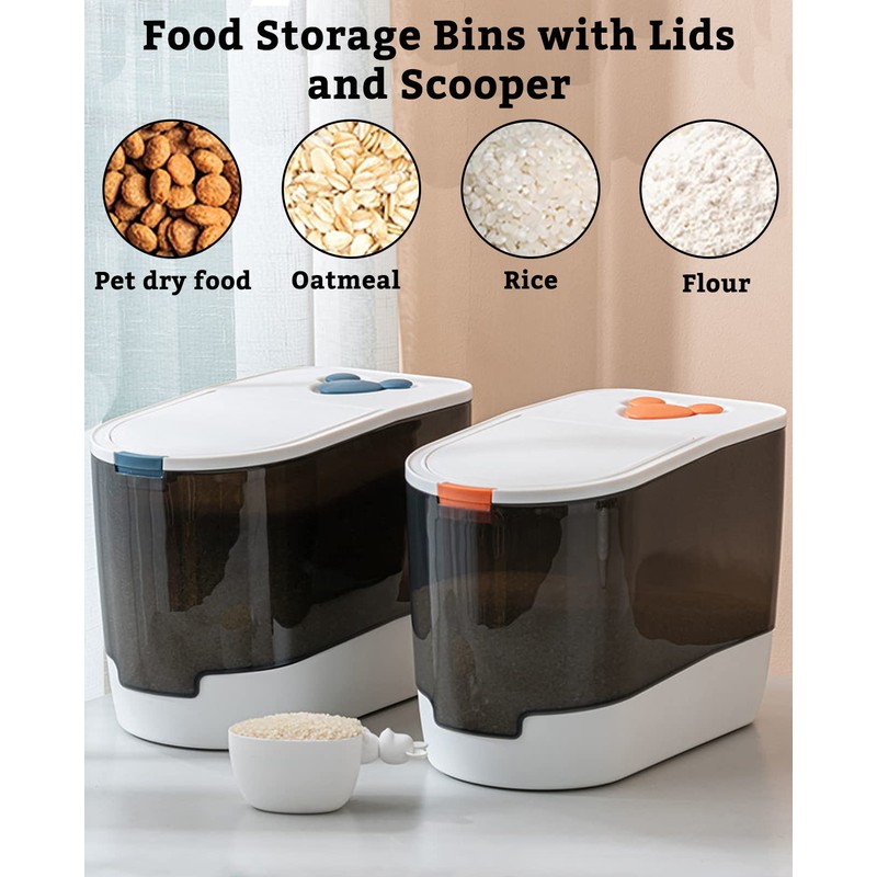 BNOSDM Large Airtight Cat Food Storage Container for Pet Dog
