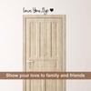 Love You Bye Sign, Wooden Wall Sticker Decor Express Love