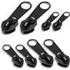8Pcs Zipper Pull Replacement Set - Durable Zinc Alloy Zips - Zip Repair Kit - Assorted Sizes for Clothes, Jeans, Jackets, Luggage, Backpacks, Coats, Tents - Detachable & Universal Pulls
