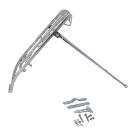 Fenix Cycles Alloy 26" Bike Rear Rack Bicycle Carrier, 5 1/2in W x 18 1/4in L, (Chrome)