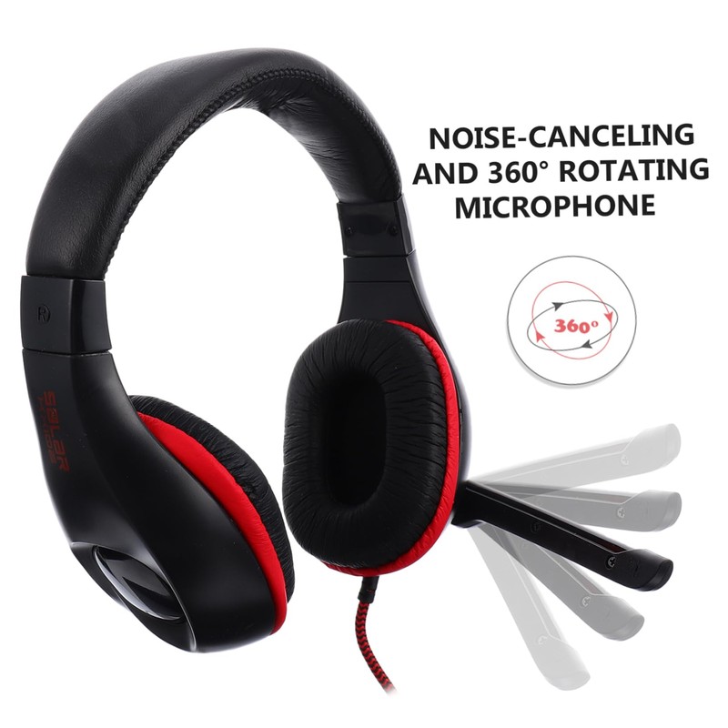 OSALADI Gaming Headset Wired Over Ear Headphones with Mic Driver