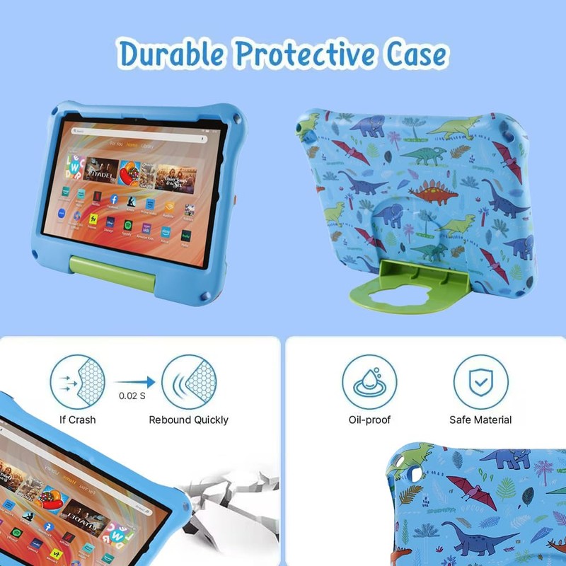 Fire HD 8 2020 2022 2024 Tablet Case Kids, FunnyWin