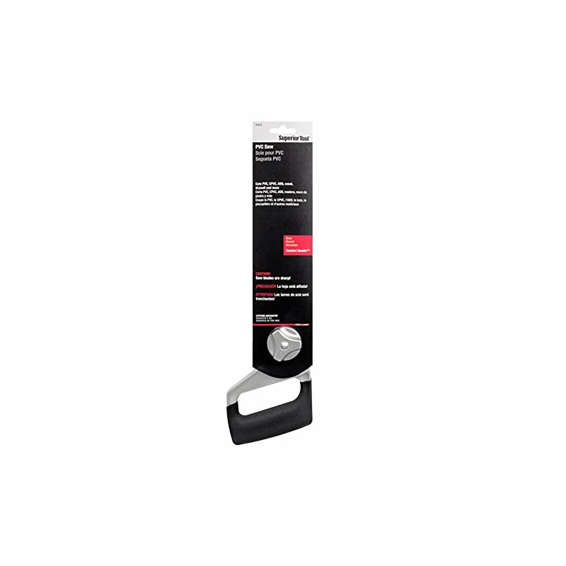 Superior Tool 37513 Plumber's PVC Saw-Lightweight Saw for PVC, CPVC,