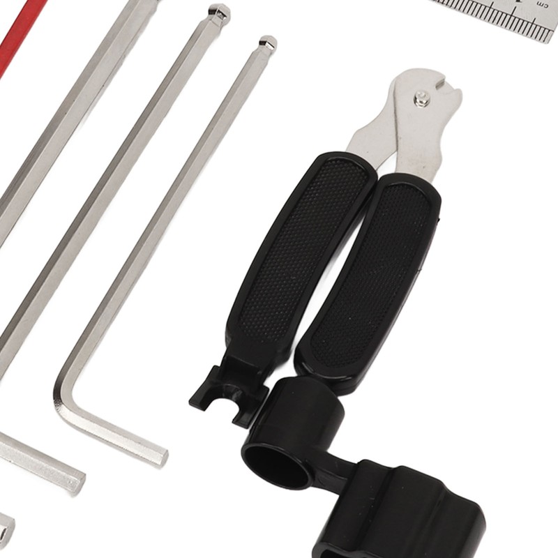 Guitar Maintenance Tool Kit Hex Wrench File Screwdriver Ruler String
