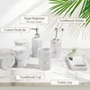 LIN CHUAN 6-Piece Bathroom Accessories Set, Organizer Set with Soap