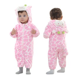 TONWHAR Disfraz de animal para bebés de 0 a 5 años, mameluco con capucha(12-18 meses/altura:73-80cm)