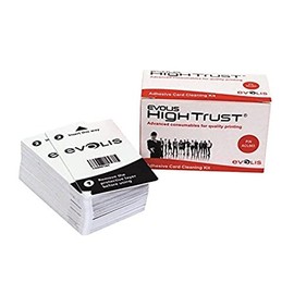 Evolis Primacy Printer Consumables Adhesive Cleaning Card Kit 50 Adhesive Cards ACL003