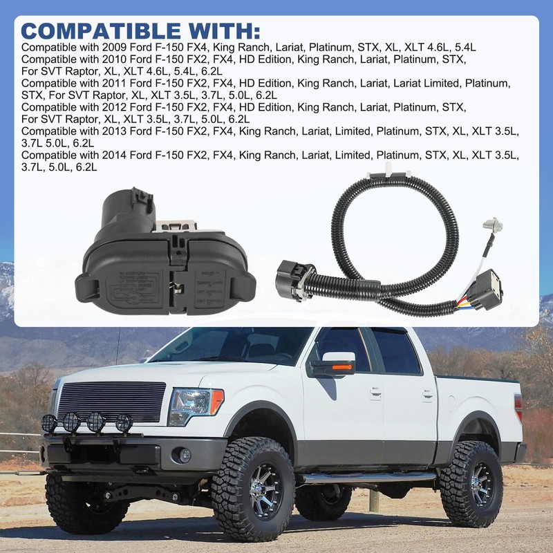DICMIC Trailer Hitch Tow Wiring Connector Harness Kit Compatible with