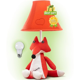 Fox Table Lamp for Kids Bedroom - Gift for All Ages, Cute Animal Lamp Toddler Girls Boys, Fox Room Decor Girls, Birthday Gifts Kids, Sister, Daughter, Niece, Sibling (w Bulb)