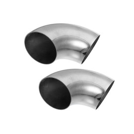 Motoforti 2pcs OD 2.99 Inch 90 Degree Bend Exhaust Tube Mandrel Bend Elbow Long-lasting