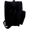 Metrolite Canvas Flight Travel Overnight Weekend Bag Cabin Approved -Black/Navy