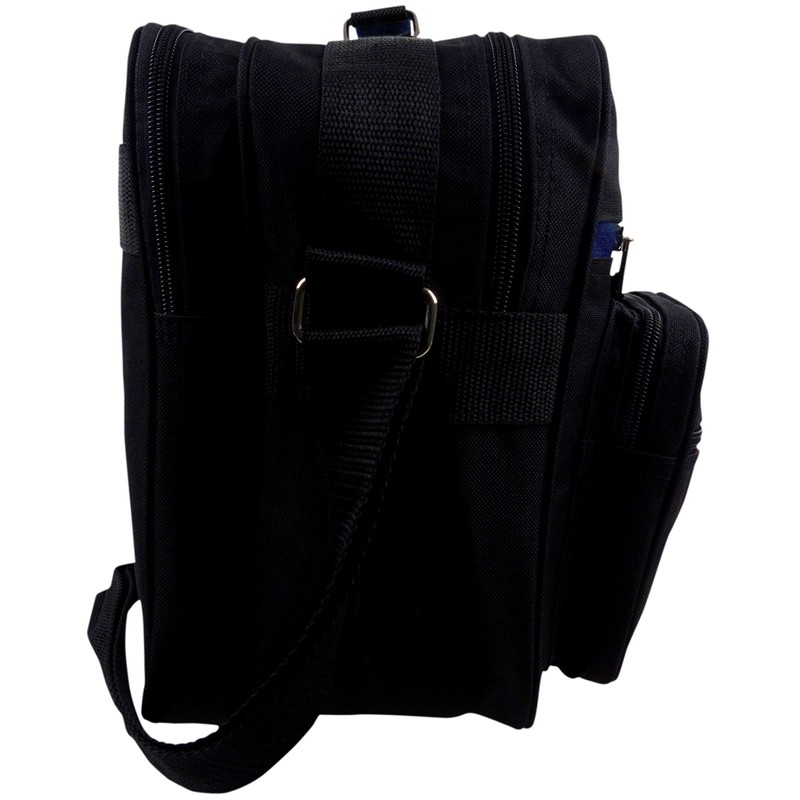 Metrolite Canvas Flight Travel Overnight Weekend Bag Cabin Approved -Black/Navy