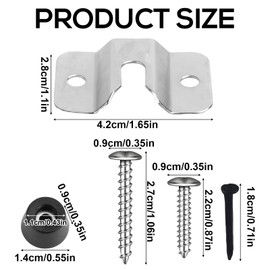 Dartboard Mounting Bracket Set, Dartboard Hanging Kit for Wall Dartboard Holder Hanger Screw Hook Set Dart Game Accessories