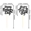 ZHUOWEISM 12 PCS Happy Father's Day Centerpiece Sticks Double Sided