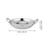 Kichvoe Stainless Steel Bottom Wok Pan Cooking Pot with Double