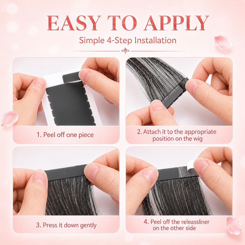 CNCBO 180pcs Hair Extension Tape, Double Sided Tape for Hair