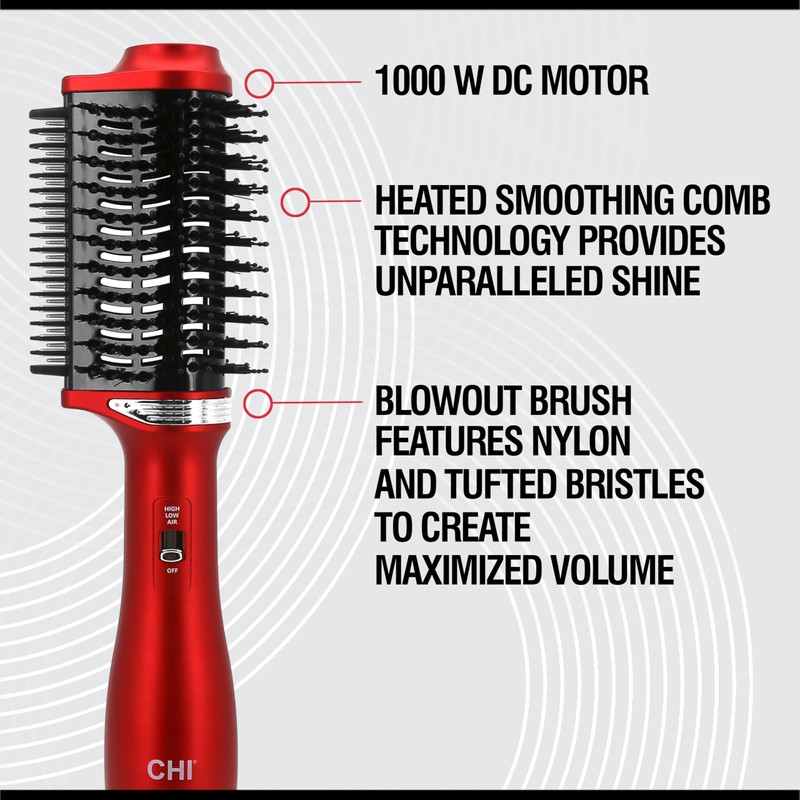 CHI Volume Styler, Blowout Brush for Amplified Volume, Heated Comb