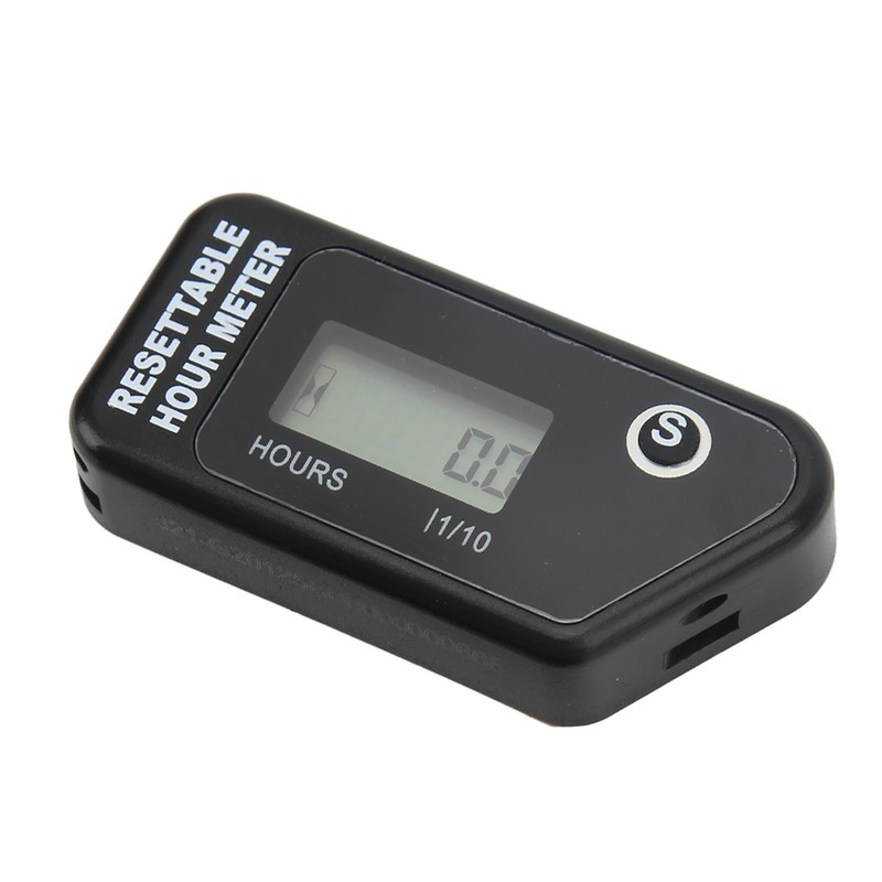 Motorcycle Digital Tach Hour Meter LCD Display Timer IP68 Waterproof