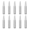 10Pcs Solder Iron Tip Brass Internal Heating Lead Free Soldering
