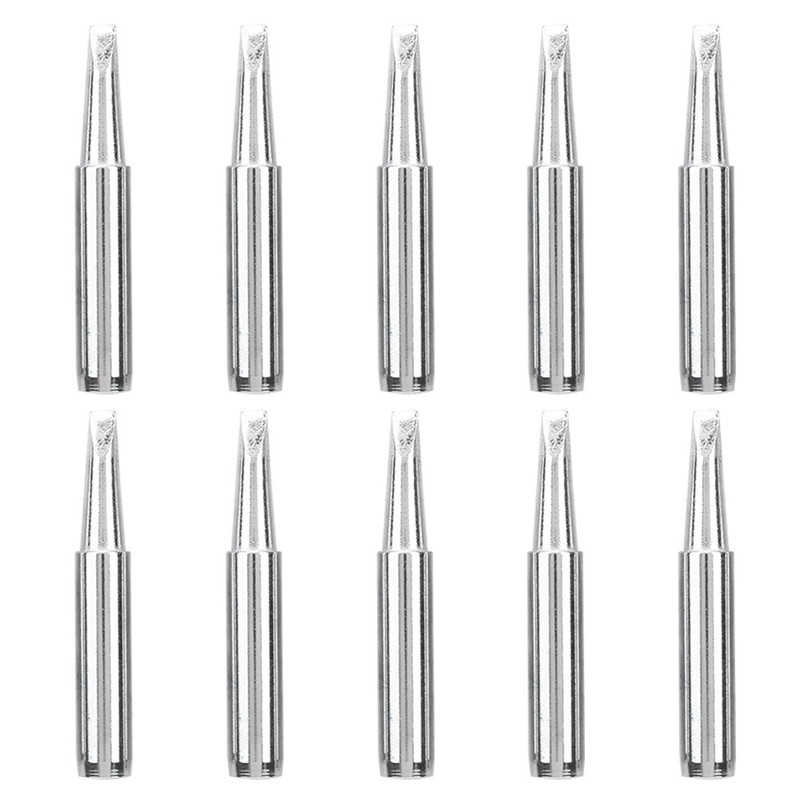 10Pcs Solder Iron Tip Brass Internal Heating Lead Free Soldering