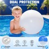 Niceput Solar Floating Pool Lights, 14 Inch Flame Solar Powered