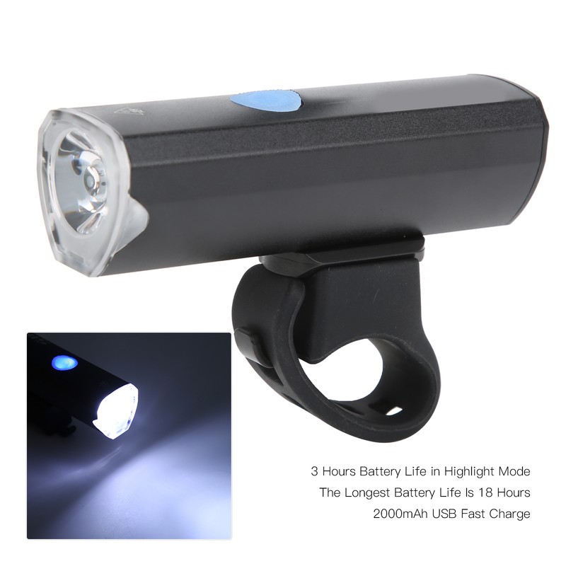 Bike Light Waterproof 2000 MAh USB Rechargeable 4 Modes Mountain