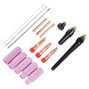 17Pcs TIG Welding Set ABS Argon Arc Welding Torch Glass