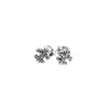 NKlaus Pair of 925 Sterling Silver Medieval Stud Earrings Fleur