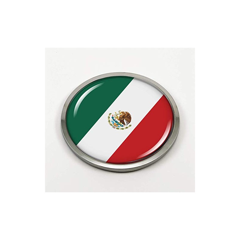 Flag of Mexico | 3D Domed CAR Emblem Badge Sticker